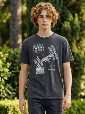 NWOT NASA Unisex Black Short Sleeve Graphic Tee Shirt - Size XL